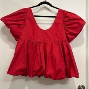 Tuckernuck Hyacinth House Rouge Scoop Neck Ariel Blouse